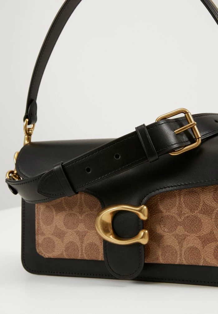 Coach SIGNATURE TABBY - Across Body Bag - Tan Black 4 Coach SIGNATURE TABBY - Across Body Bag - Tan Black - Image 4