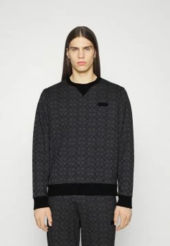 Coach ESSENTIAL CREWNECK IN SIGNATURE - Sweatshirt - Charcoal Signature