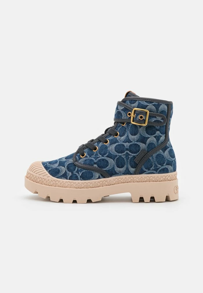 Coach TROOPER MID TOP - Ankle Boots - Denim 2 Coach TROOPER MID TOP - Ankle Boots - Denim - Image 2