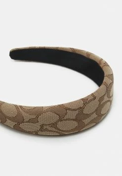 Coach SIGNATURE HEADBAND - Hair Styling Accessory - Khaki -Coach Shop 09d66cd08e984b2294e452b2a73205bc