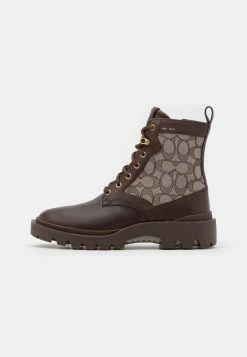 Coach CITYSOLE SIGNATURE - Lace-up Ankle Boots - Maple