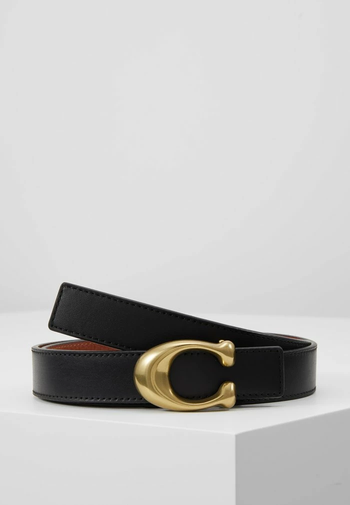 Coach SCULPTED REVERSIBLE BELT - Belt - Saddle 1 Coach SCULPTED REVERSIBLE BELT - Belt - Saddle