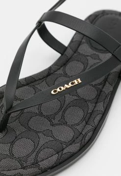 Coach JOSIE RECYCLED - T-bar Sandals - Black 11 Coach JOSIE RECYCLED - T-bar Sandals - Black -Coach Shop 116df2ecb6f847b5a995192dc5ff6657