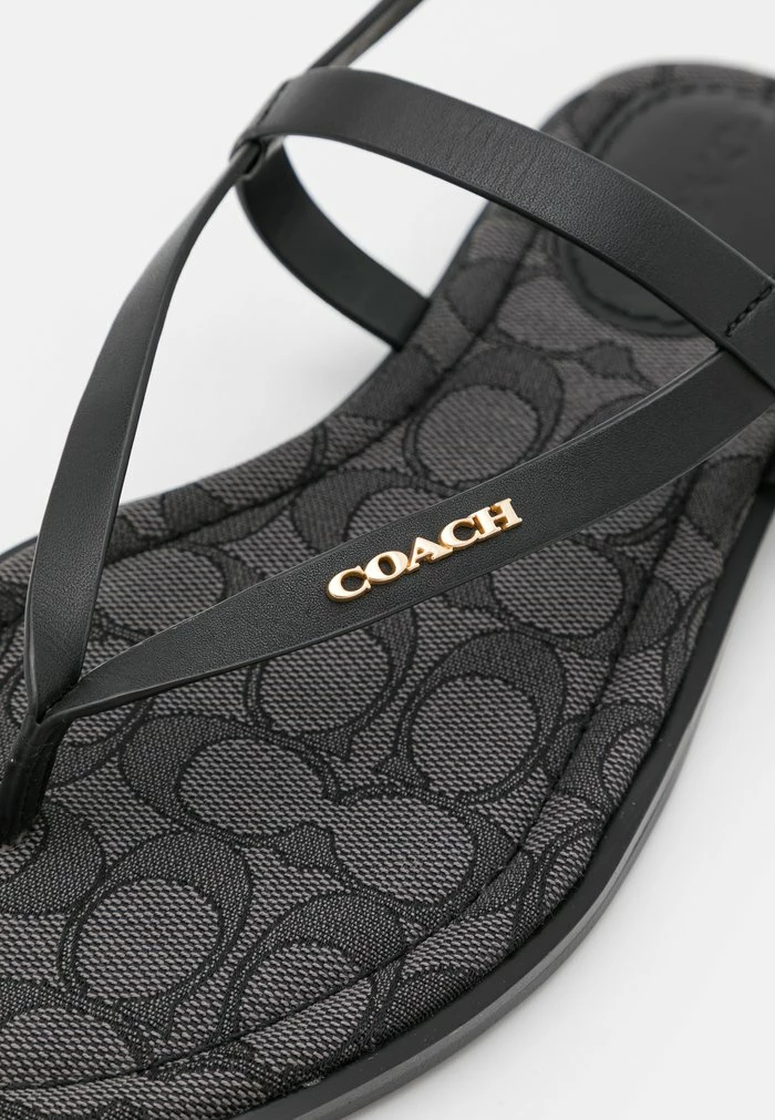 Coach JOSIE RECYCLED - T-bar Sandals - Black 6 Coach JOSIE RECYCLED - T-bar Sandals - Black - Image 6