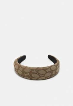 Coach SIGNATURE HEADBAND - Hair Styling Accessory - Khaki -Coach Shop 11c0581fcbb74a4baa40f18dfb9532cd