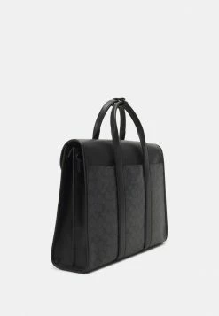 Coach SIGNATURE GOTHAM PORTFOLIO UNISEX - Laptop Bag - Charcoal/black -Coach Shop 149d1b9211884ec897a15e49fa3625a1