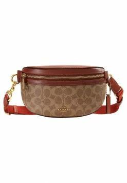 Coach COATED SIGNATURE FANNY PACK - Bum Bag - Tan Rust -Coach Shop 16b35d93491f4d58b36b5c24a5496cbb