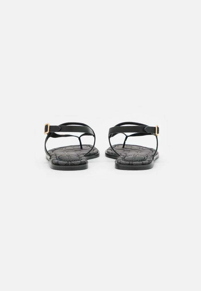 Coach JOSIE RECYCLED - T-bar Sandals - Black 3 Coach JOSIE RECYCLED - T-bar Sandals - Black - Image 3