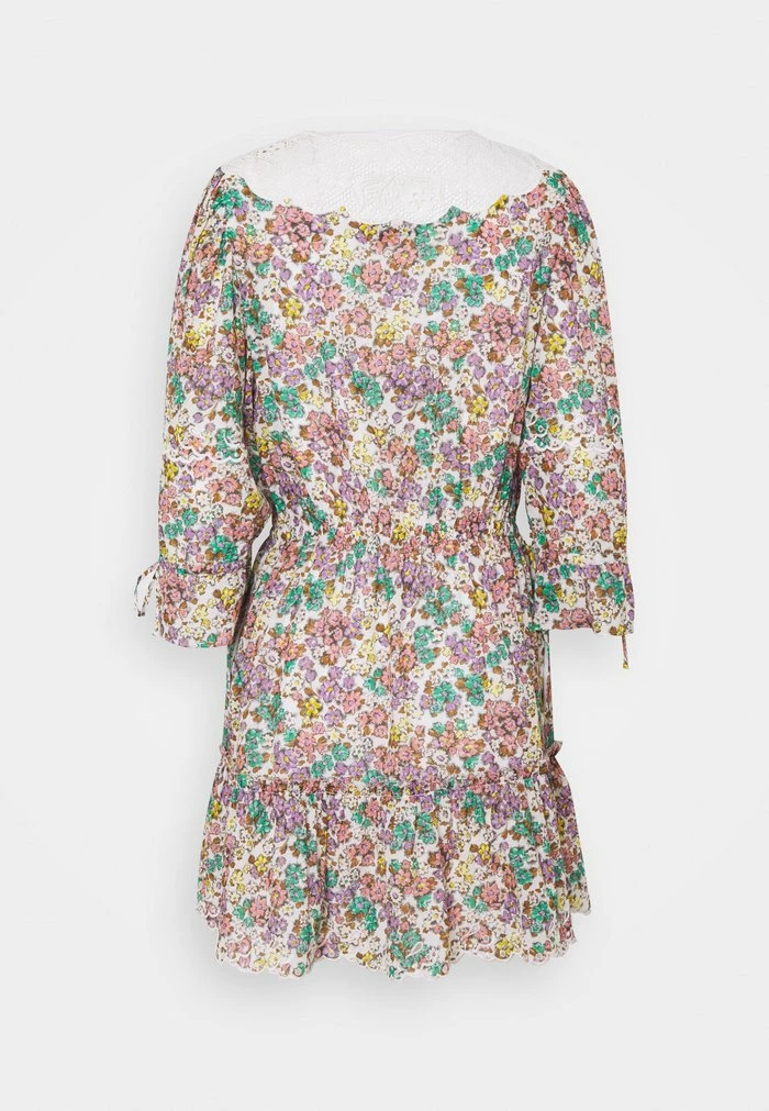 Coach PRINTED MINI TIERED DRESS - Day Dress - Purple/green 2 Coach PRINTED MINI TIERED DRESS - Day Dress - Purple/green - Image 2