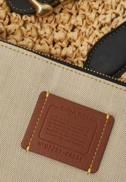 Coach SMALL POPCORN TEXTURE TOTE SET - Handbag - Natural/black -Coach Shop 1df07cb0d22d485b87f3b69b028beb78