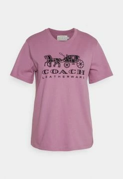 Coach EVERGREEN HORSE AND CARRIAGE TEE - Basic T-shirt - Violet Orchid 8 Coach EVERGREEN HORSE AND CARRIAGE TEE - Basic T-shirt - Violet Orchid -Coach Shop 1eb334db09bf41c88c112d8bad7786c1