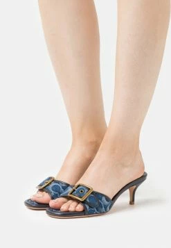 Coach MARGOT - Heeled Mules - Denim