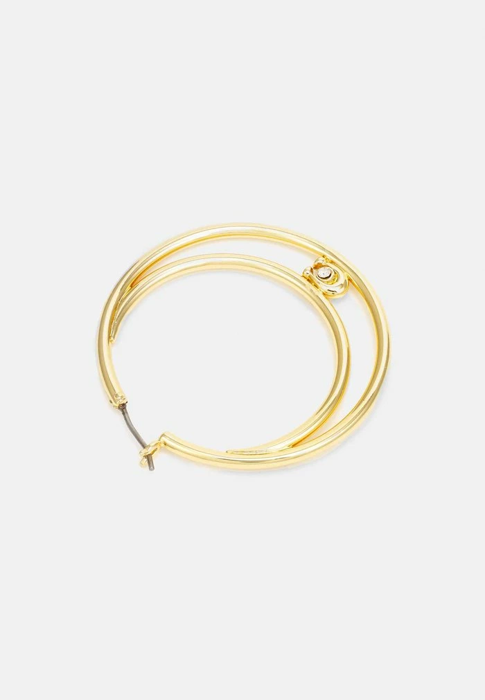 Coach DOUBLE HOOP EARRINGS - Earrings - Gold-coloured 2 Coach DOUBLE HOOP EARRINGS - Earrings - Gold-coloured - Image 2