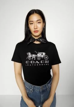 Coach EVERGREEN HORSE AND CARRIAGE TEE - Print T-shirt - Black 9 Coach EVERGREEN HORSE AND CARRIAGE TEE - Print T-shirt - Black -Coach Shop 296ec1a5381043a1ae8555c1ef793203