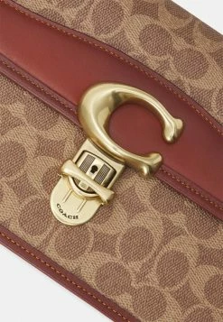 Coach COATED SIGNATURE STUDIO SHOULDER BAG - Handbag - Tan/rust -Coach Shop 2b37a53a432e4cb186f8ba4e2ace1835