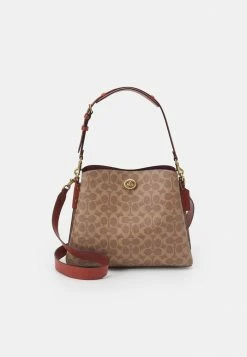 Coach SIGNATURE WILLOW SHOULDER BAG - Handbag - Tan/rust