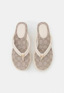 Coach FRANKI - T-bar Sandals - Chalk -Coach Shop 2f7d2a1ad2db4c4383c62742b702d770