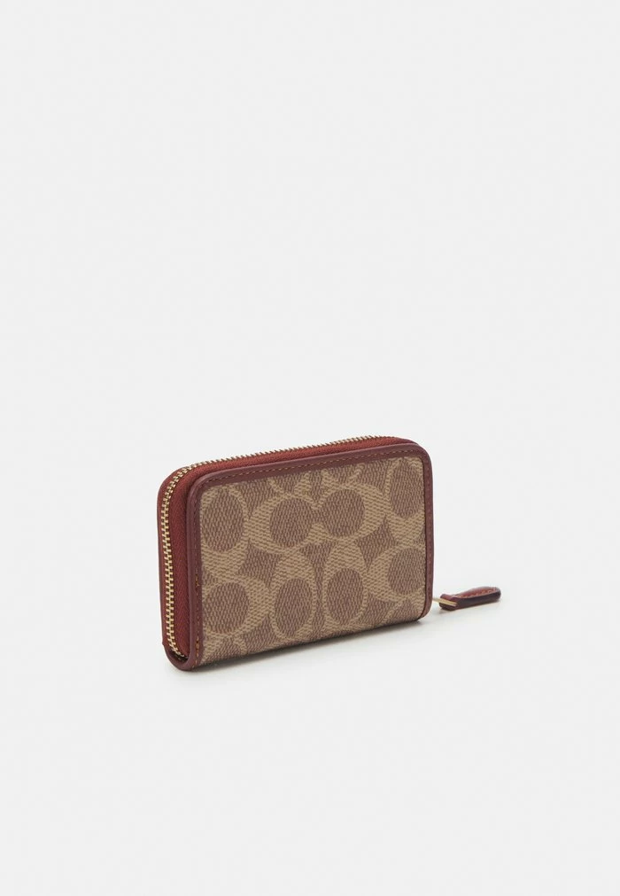 Coach COATED SIGNATURE SMALL ZIP AROUND CARD CASE - Wallet - Tan Rust 2 Coach COATED SIGNATURE SMALL ZIP AROUND CARD CASE - Wallet - Tan Rust - Image 2