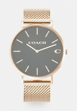 Coach CHARLES UNISEX - Watch - Rosegold-coloured/black