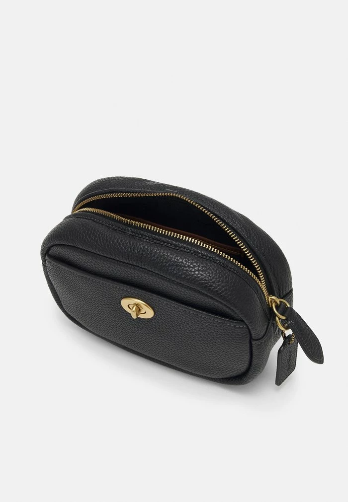 Coach SOFT PEBBLE CAMERA BAG - Across Body Bag - Black 3 Coach SOFT PEBBLE CAMERA BAG - Across Body Bag - Black - Image 3