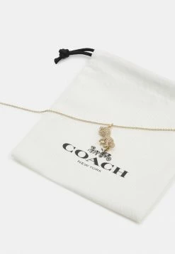 Coach PAVE REXY PENDANT NECKLACE - Necklace - Gold-coloured -Coach Shop 3bd07a5d5d2248068fd8664a5a1a74ca