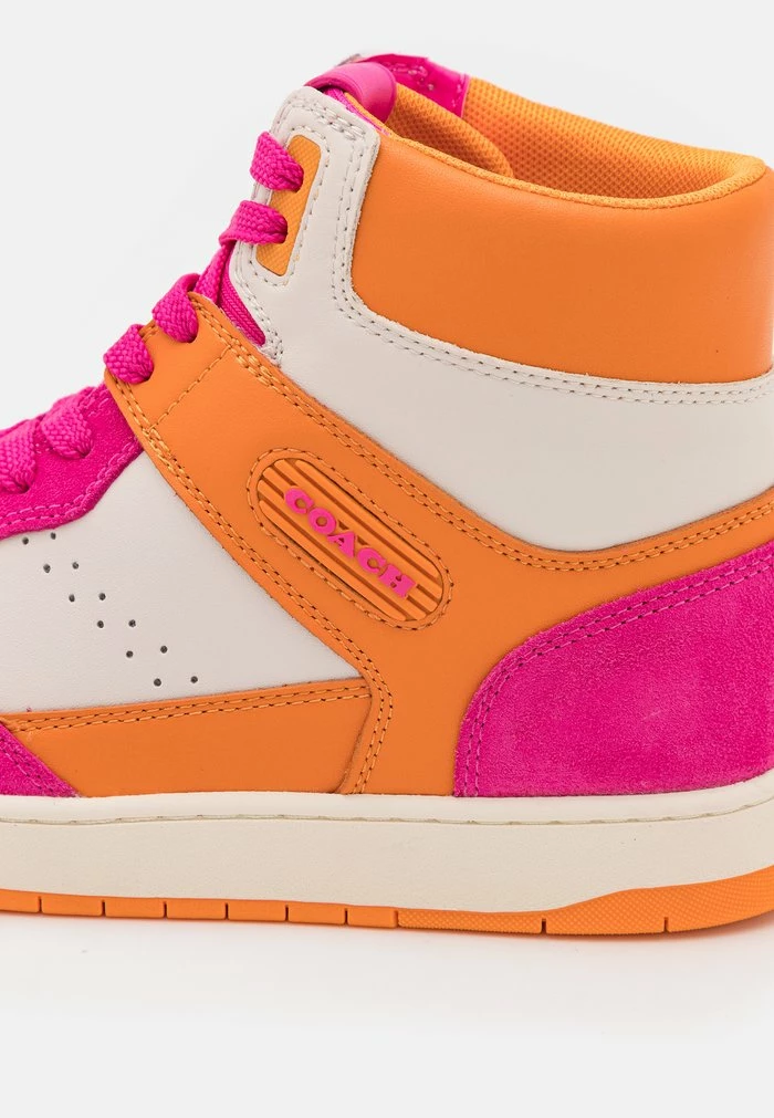 Coach High-top Trainers - Bright Fuchsia/chalk 6 Coach High-top Trainers - Bright Fuchsia/chalk - Image 6