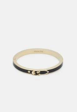 Coach C BUCKLE THIN BANGLE - Bracelet - Gold-coloured/black