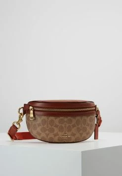 Coach COATED SIGNATURE FANNY PACK - Bum Bag - Tan Rust