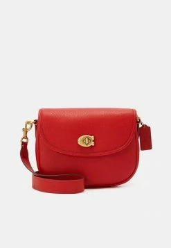 Coach POLISHED PEBBLE WILLOW SADDLE BAG - Across Body Bag - Sport Red