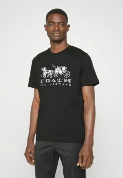 Coach EVERGREEN HORSE AND CARRIAGE - Print T-shirt - Black