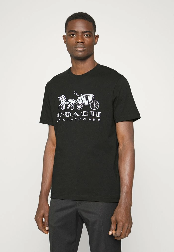 Coach EVERGREEN HORSE AND CARRIAGE - Print T-shirt - Black 1 Coach EVERGREEN HORSE AND CARRIAGE - Print T-shirt - Black