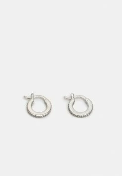 Coach PAVE HUGGIE EARRINGS - Earrings - Silver-coloured