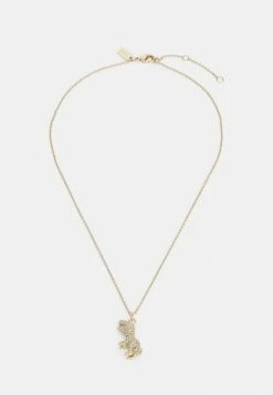 Coach PAVE REXY PENDANT NECKLACE - Necklace - Gold-coloured
