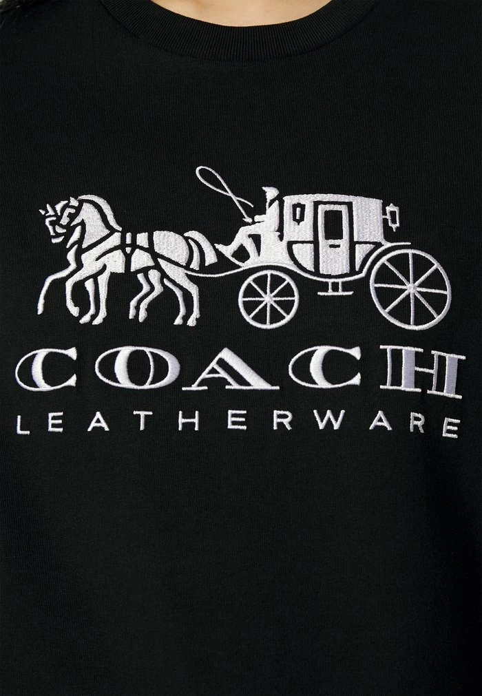 Coach EVERGREEN HORSE AND CARRIAGE TEE - Print T-shirt - Black 6 Coach EVERGREEN HORSE AND CARRIAGE TEE - Print T-shirt - Black - Image 6
