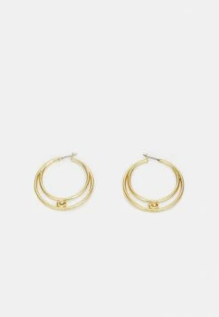 Coach DOUBLE HOOP EARRINGS - Earrings - Gold-coloured