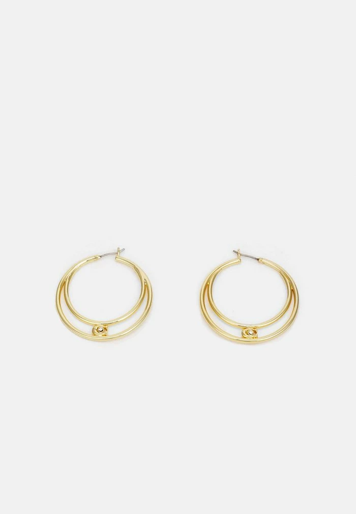 Coach DOUBLE HOOP EARRINGS - Earrings - Gold-coloured 1 Coach DOUBLE HOOP EARRINGS - Earrings - Gold-coloured