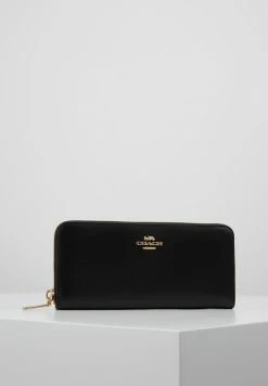 Coach SLIM ACCORDION ZIP - Wallet - Gold-coloured/black