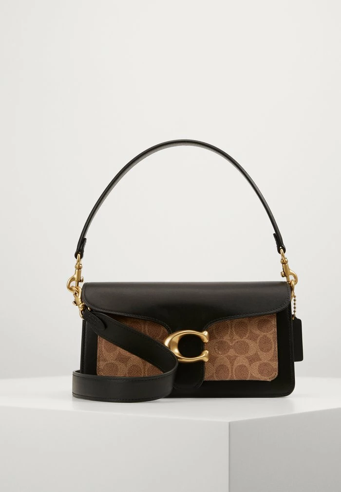Coach SIGNATURE TABBY - Across Body Bag - Tan Black 2 Coach SIGNATURE TABBY - Across Body Bag - Tan Black - Image 2