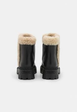 Coach JANE BOOTIE - Platform Ankle Boots - Black/natural -Coach Shop 518564290eb5459f95b49d3e7ef935ae