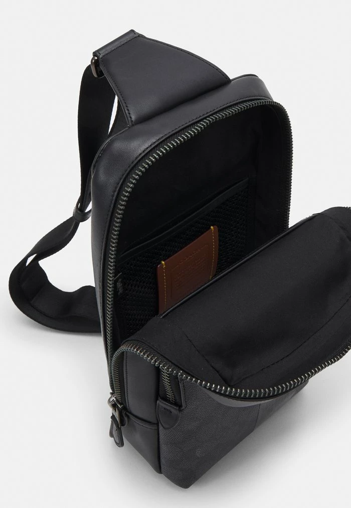 Coach SIGNATURE GOTHAM PACK UNISEX - Across Body Bag - Charcoal/black 3 Coach SIGNATURE GOTHAM PACK UNISEX - Across Body Bag - Charcoal/black - Image 3