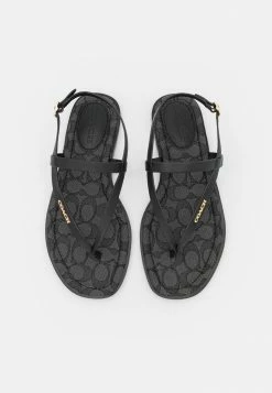 Coach JOSIE RECYCLED - T-bar Sandals - Black 9 Coach JOSIE RECYCLED - T-bar Sandals - Black -Coach Shop 5646f7aa6f094d54857a4b9fce7183b8