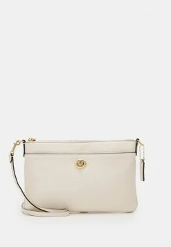 Coach POLISHED PEBBLE CROSSBODY - Clutch - Chalk