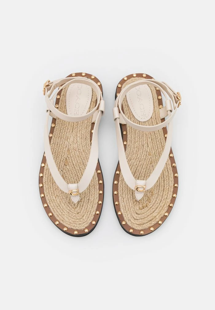 Coach GRACEY - T-bar Sandals - Chalk 5 Coach GRACEY - T-bar Sandals - Chalk - Image 5