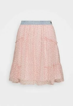 Coach WAISTBAND MINI SKIRT - A-line Skirt - Pink/white