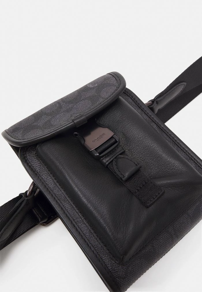 Coach CHARTER NORTH SOUTH CROSSBODY WITH HYBRID IN SIGNATURE UNISEX - Across Body Bag - Charcoal 3 Coach CHARTER NORTH SOUTH CROSSBODY WITH HYBRID IN SIGNATURE UNISEX - Across Body Bag - Charcoal - Image 3