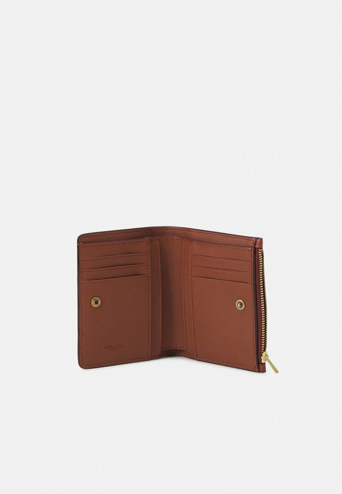 Coach SIGNATURE BIFOLD SNAP WALLET - Wallet - Tan Rust 3 Coach SIGNATURE BIFOLD SNAP WALLET - Wallet - Tan Rust - Image 3