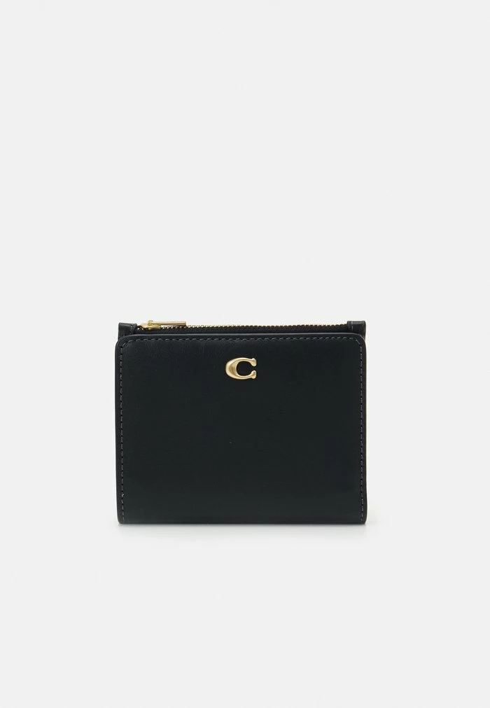 Coach REFINED BIFOLD SNAP WALLET - Wallet - Black 1 Coach REFINED BIFOLD SNAP WALLET - Wallet - Black