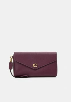Coach CROSSGRAIN WRISTLET - Clutch - Deep Berry