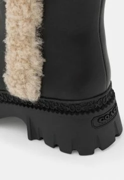 Coach JANE BOOTIE - Platform Ankle Boots - Black/natural -Coach Shop 6739d23b610f4207a7aedde1516534af