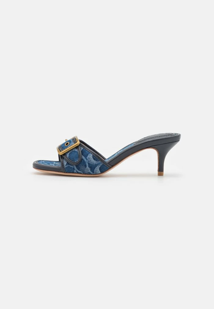 Coach MARGOT - Heeled Mules - Denim 2 Coach MARGOT - Heeled Mules - Denim - Image 2